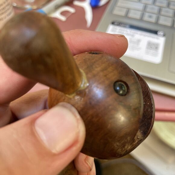 Handmade Nose Shaped Wooden Eyeglass Spectacle Display Stand Holder - Picture 2 of 9